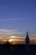 chimney at dusk