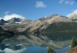 Bow Lake, mountain reflections