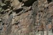 Red bands of sedimentary rock