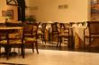 Tables and chairs, low angle