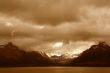 Shadowy sepia ridges