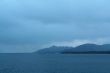 Shadowy blue ridges on overcast day