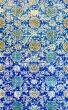 tiled background, oriental ornaments from Isfahan Mosque, Iran