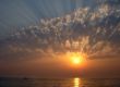 Sunset on the sea