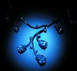 Night. Necklace  in Blue light