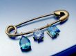 Original brooch with gems