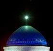 Dome of mosque in the night, Yazd, Iran