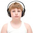 boy in headphones