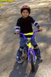 Riding a bike