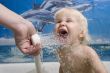 baby with douche