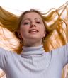 long blond hair