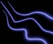 Blue neon rays
