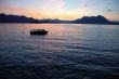 boat lake dawn