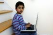 Working on a Laptop