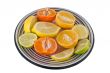 citrus plate on white