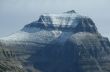 New snow on mountain peak
