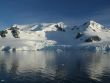 Reflections of mountain with glaciers
