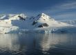 Reflections of mountain with glaciers