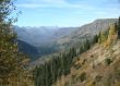 Autumn poplars, mountain valleys & ridges