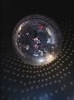 The mirror sphere hanging in a night club.