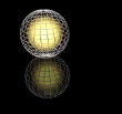 Wireframe globe