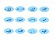 Blue icons