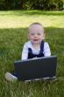 Baby study on computer