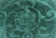 green grunge floral background