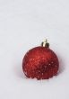 christmas bauble in white snow
