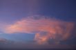 pink cloud at sunset