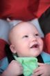 Baby sitting in stroller. Close-up #2