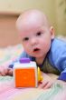 Baby playing with toy