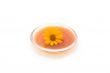 Herbal drink with flower isolated on white #1