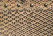 rusty metal grid, perfect grunge background