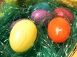 easter eggs close up