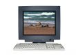  isolated computer monitor with vacation scene concept