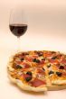 pizza and wine