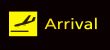 arrival sign in airport