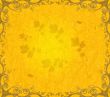 orange floral frame