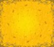 orange floral frame