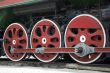 wheels of retro steam train