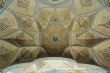 Dome of an ancient mosque, oriental ornaments from Isfahan, Iran