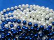 White and Blue beads.