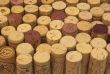 background of wine corks