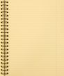 blank yellow notebook