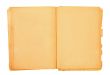 old book with blank pages