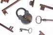 Old keys and lock
