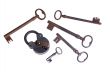 Old lock and keys