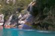 Rainbow in waters of a falls