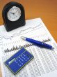 Business charts and office objects
